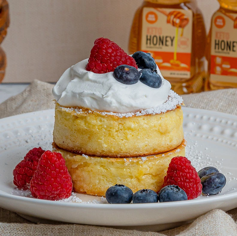 Pan Cake Mix Fruit Honey