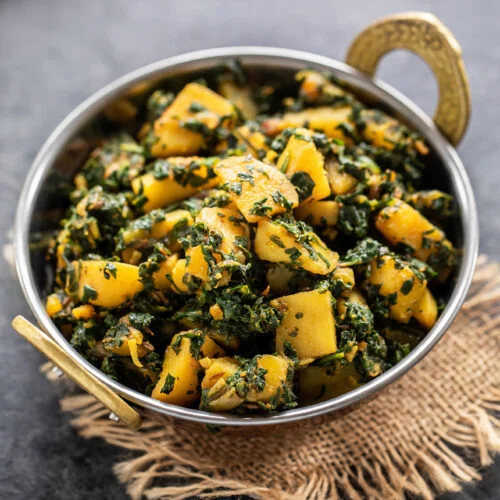 Vegan Indian Aloo Palak Recipe 500x500 1