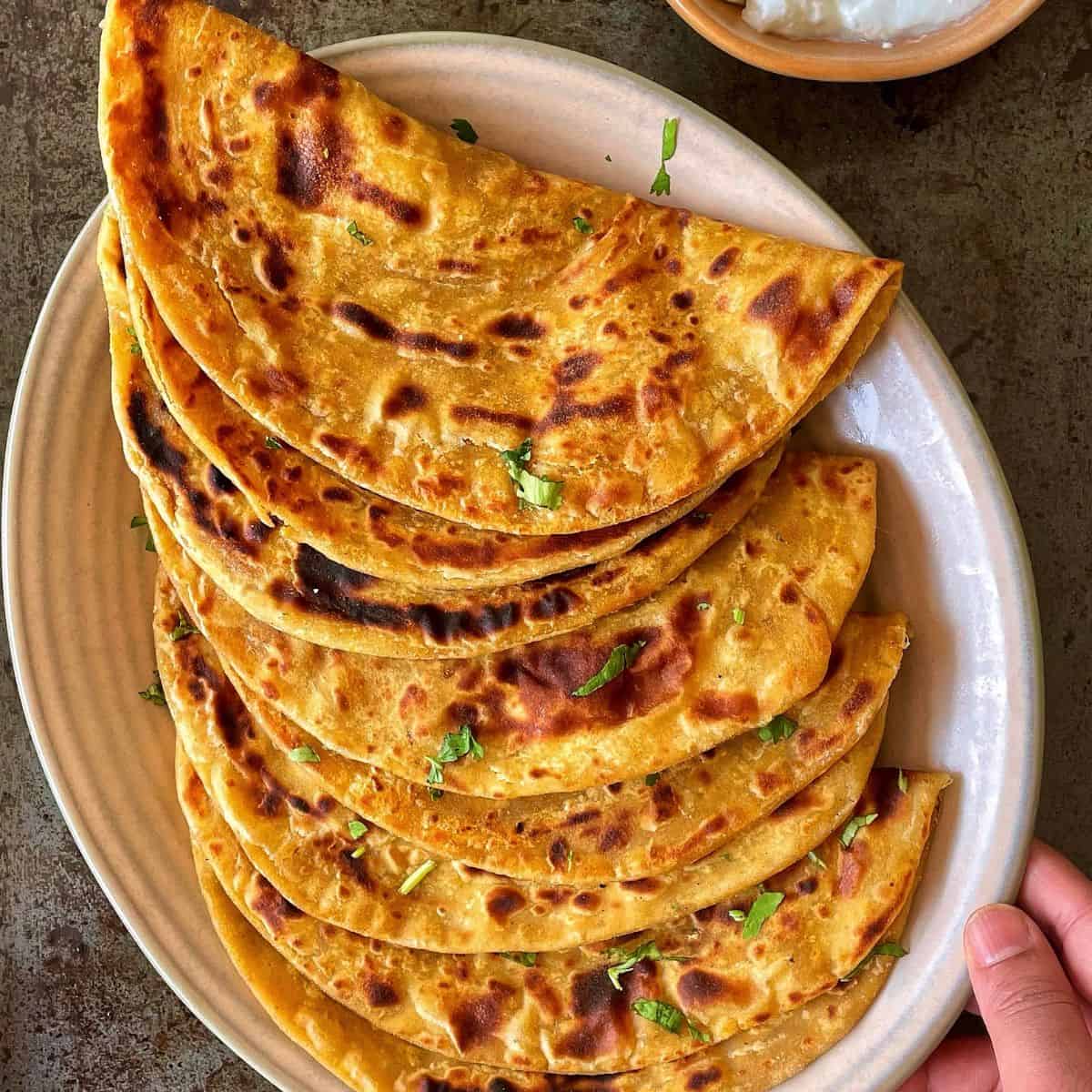 pumpkin paratha recipe