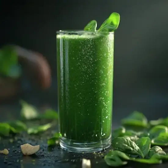 A Blend of Mint Baby Spinach Cucumber and Lime