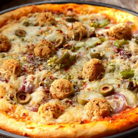 Bbq Chicken Meatball Pizza