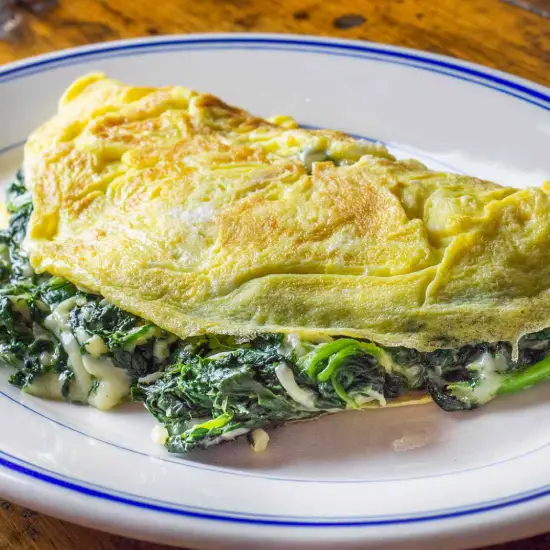 Cheese Omelette Spinach Omelette
