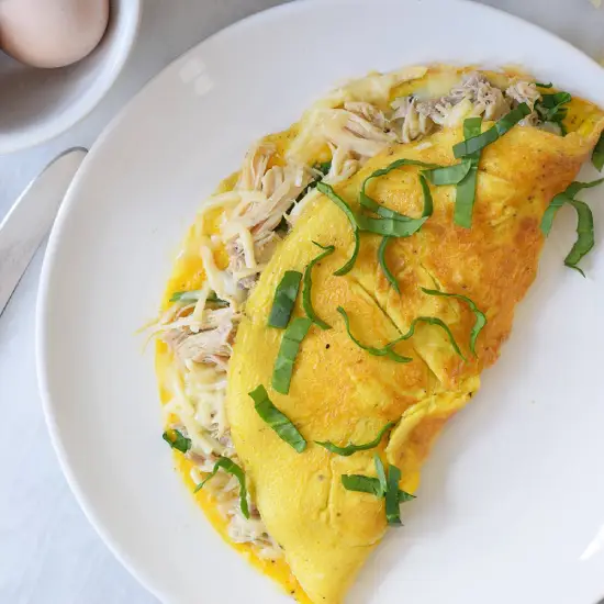 Chicken Cheese Omelette
