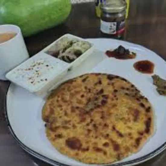 Choice of paratha served with yogurt and pickle tea or coffee