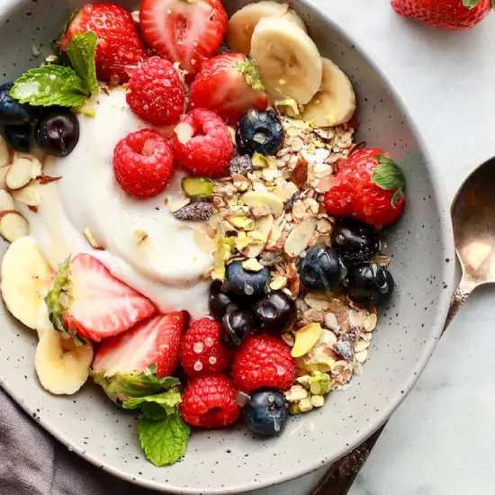 Fruit Muesli With Yogurt or Milk