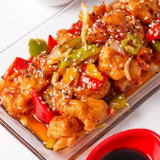 Mushroom and Baby Corn in Hot Garlic Sauce