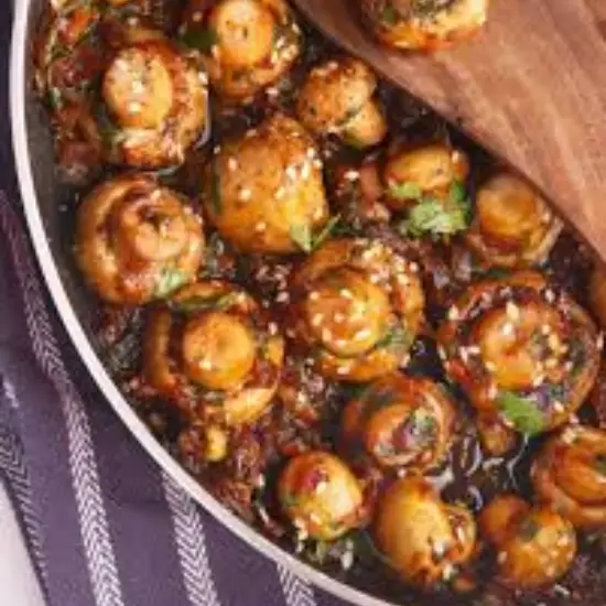 Veg Mushroom in Hot Garlic Sauce