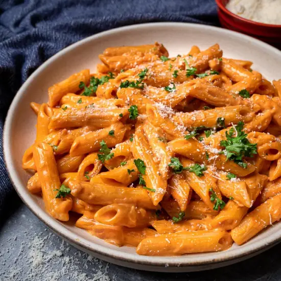 pink sauce pasta